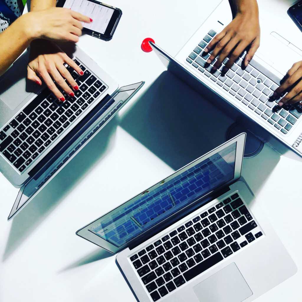 high-angle-view-people-using-mobile-phone